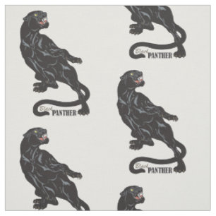 Tissu panthère noir