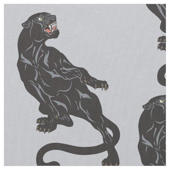 Tissu panthère noir (Fermer)
