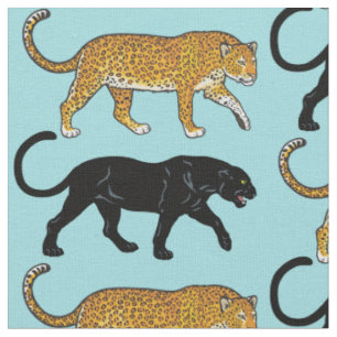 Tissu panthère noire