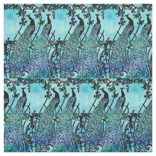 Tissu Paons (Échantillon)
