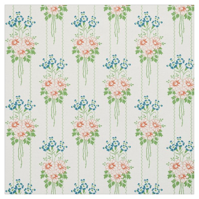 Tissu Papier peint baroque Bouquet de fleurs... (Échantillon)