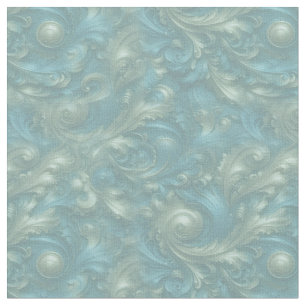 Tissu Papier peint en bronze bronze bleu clair Barogue o