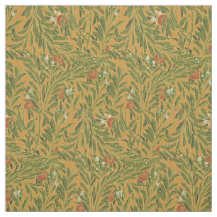 Tissu Papier peint Vintage Orange Tree Motif Art Nouveau