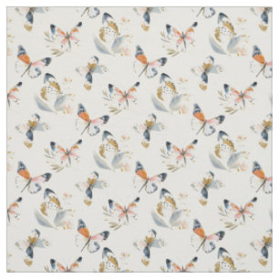 Tissu Papillon à l'aquarelle motif sans couture