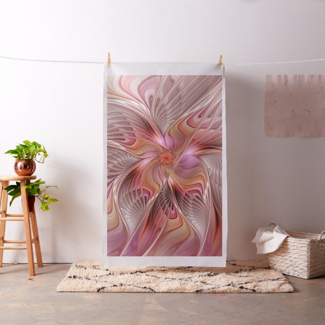 Tissu Papillon Abstrait coloré Imaginaire Fractal Art (In Situ)