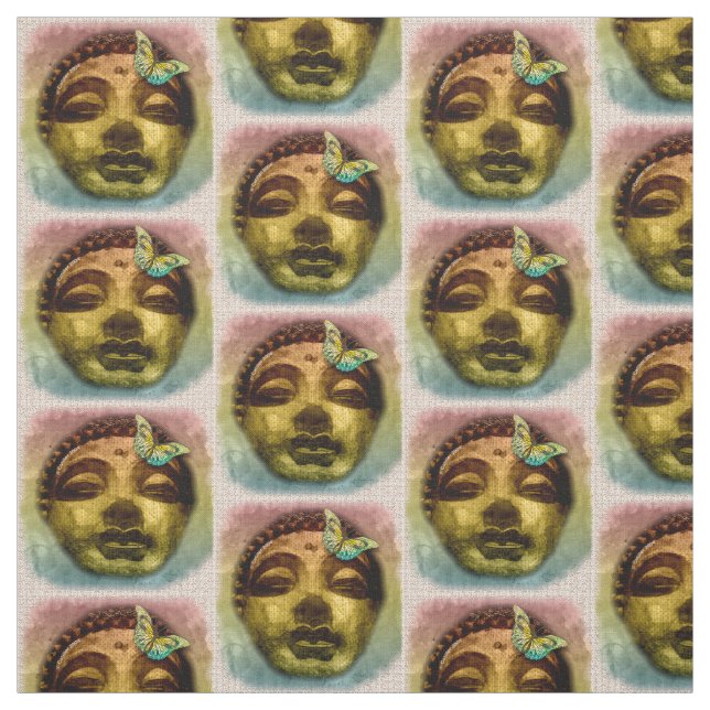 Tissu Papillon Bouddha (Échantillon)