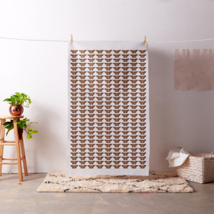 Tissu Papillon Brown vintage