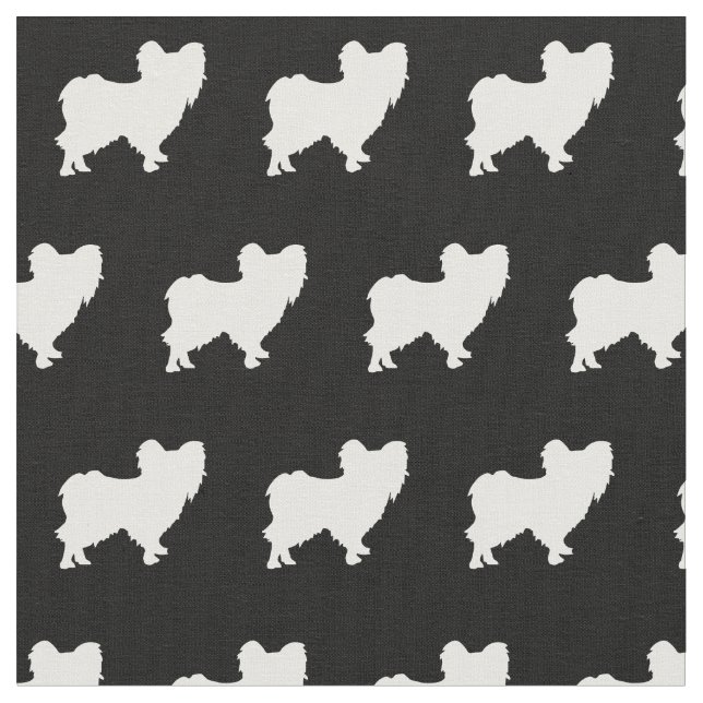Tissu Papillon Chien Silhouette Animal (Fermer)