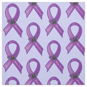Tissu Papillon de ruban de maladie d'Alzheimer d'espoir