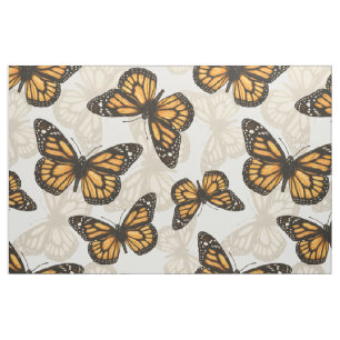 Tissu Papillon monarque
