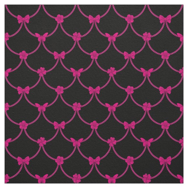 Tissu Papillon naturel rose moderne de luxe (Échantillon)