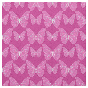 Tissu Papillon naturel rose moderne de luxe