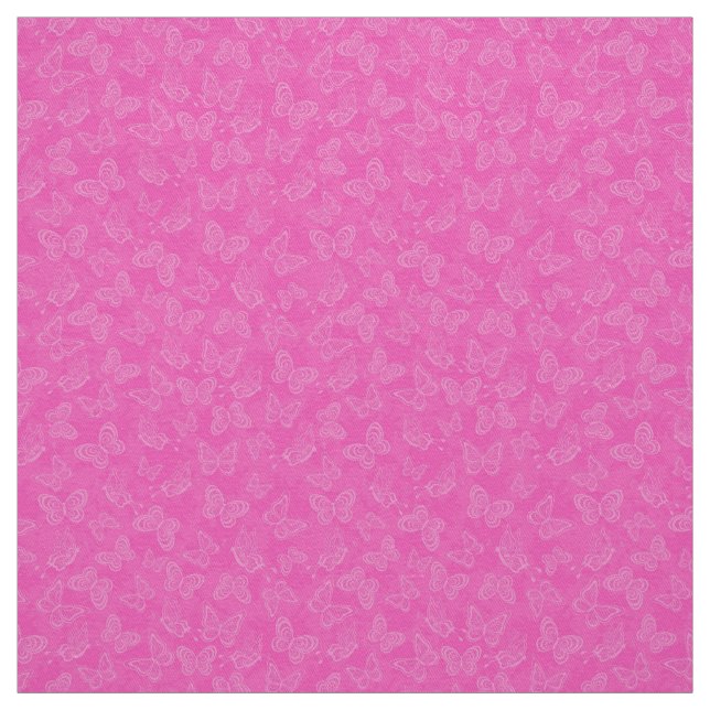 Tissu Papillon naturel rose moderne de luxe (Échantillon)