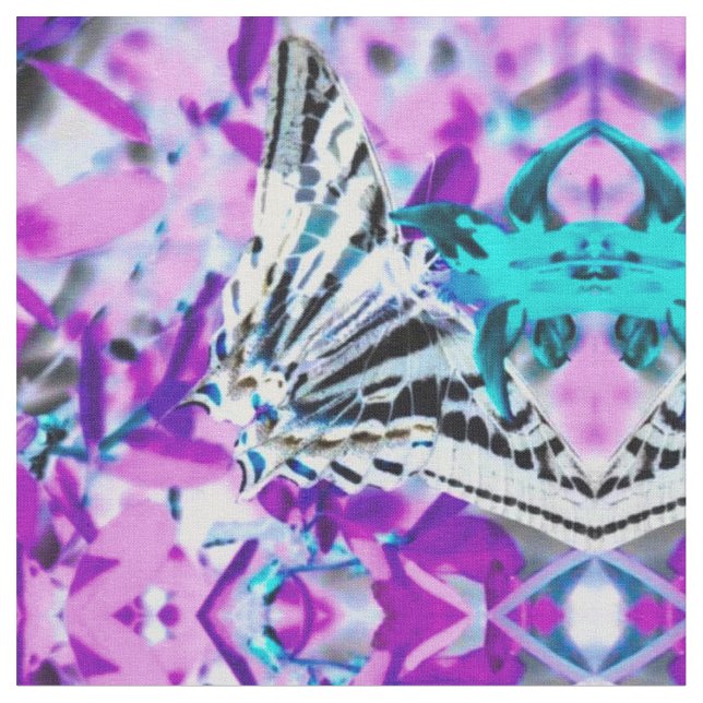 Tissu Papillon rose (Fermer)