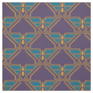 Tissu Papillons Art Déco