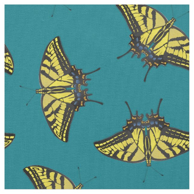Tissu Papillons de l'épave du tigre oriental (Fermer)