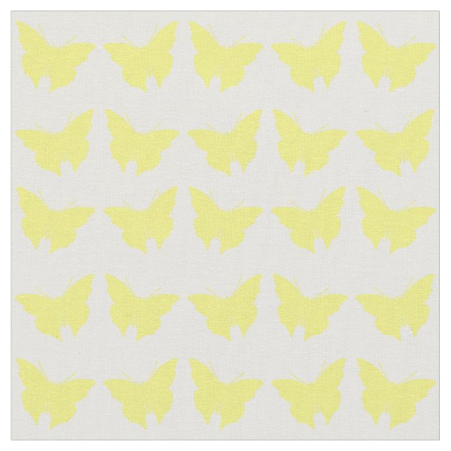 Tissu Papillons jaunes gras (Fermer)