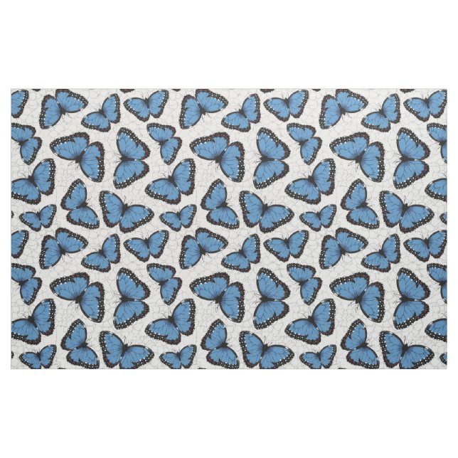 Tissu Papillons morpho bleu (Fat Quarter)