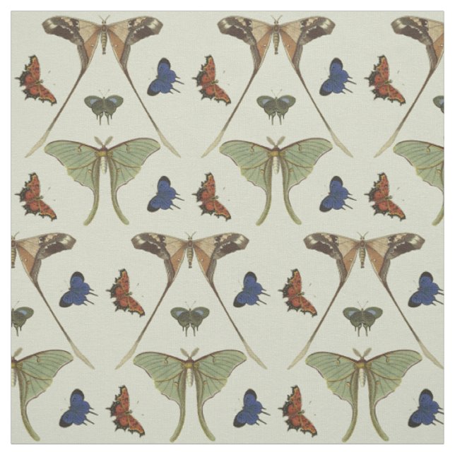 Tissu Papillons vintages (Échantillon)