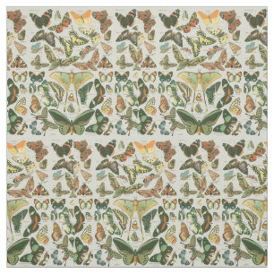 Tissu Papillons Vintages papillons d'antiquités Art