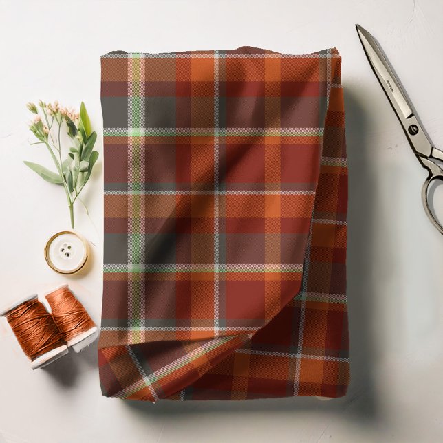 Tissu Paprika, Motif de Tartan, et Slate ID210 (Créateur téléchargé)