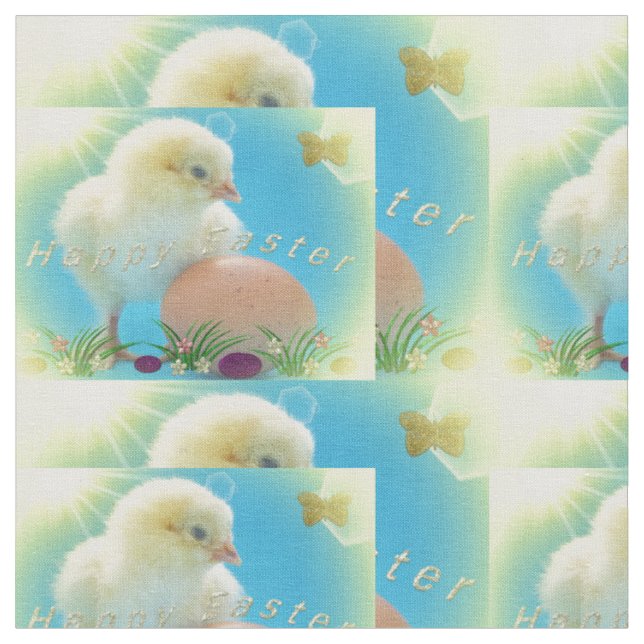 Tissu pâques heureux (Fermer)
