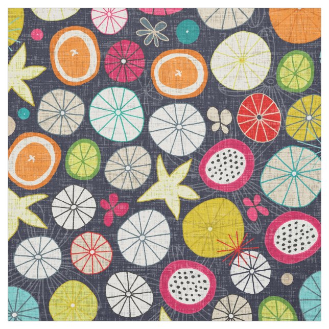 Tissu parapluies cobalt (Échantillon)