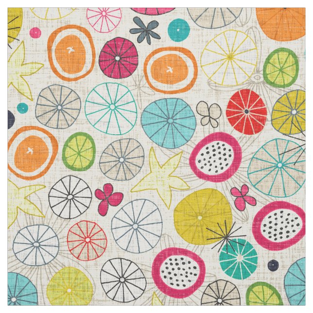 Tissu parapluies ivoire (Échantillon)
