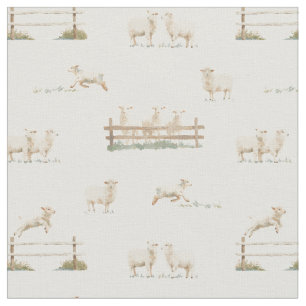 Tissu Parcelle en bois de mouton élevage paysan