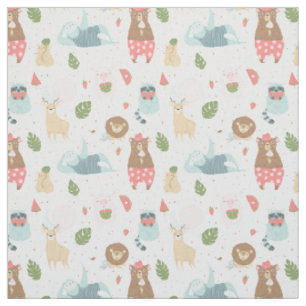 Tissu Paresse et motif d'amis