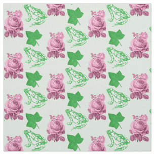 Tissu parfait rose et vert