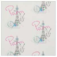 Paris, Tour Eiffel, Lettre, Motif Timbre,
