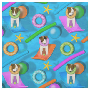 Tissu Parson fantaisiste Jack Russell Terrier