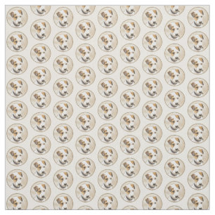 Tissu Parson Jack Russell Terrier Peinture - Dog Art
