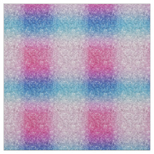 Tissu Parties scintillant bleu rose Ombre brillant