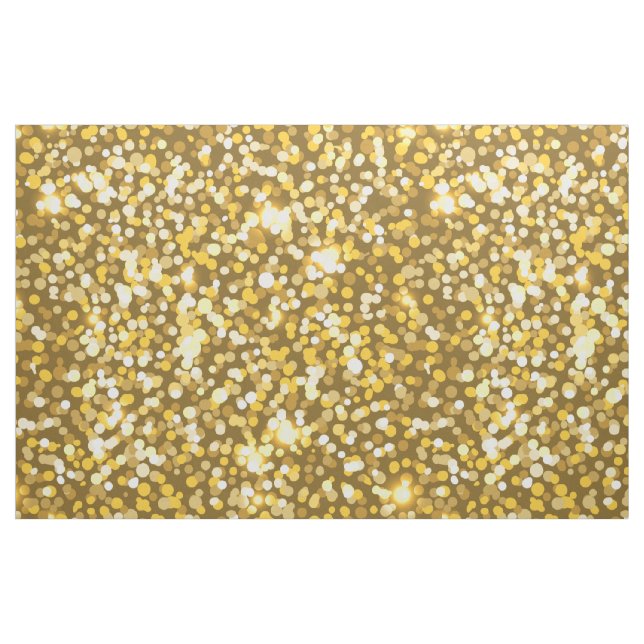 Tissu Parties scintillant d'or (Fat Quarter)