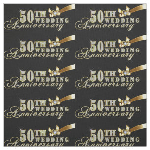 Tissu Parties scintillant flamboyante 50e Mariage Motif 