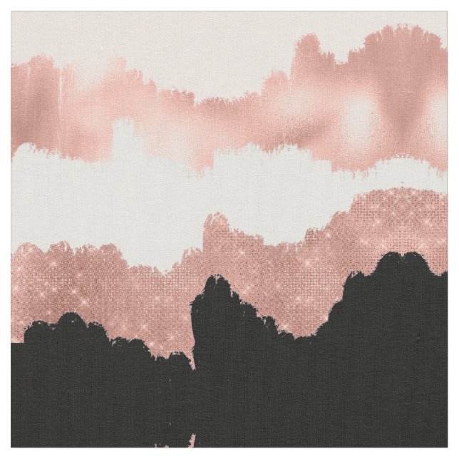 Tissu Parties scintillant rose or Rose moderne fille bro (Fermer)