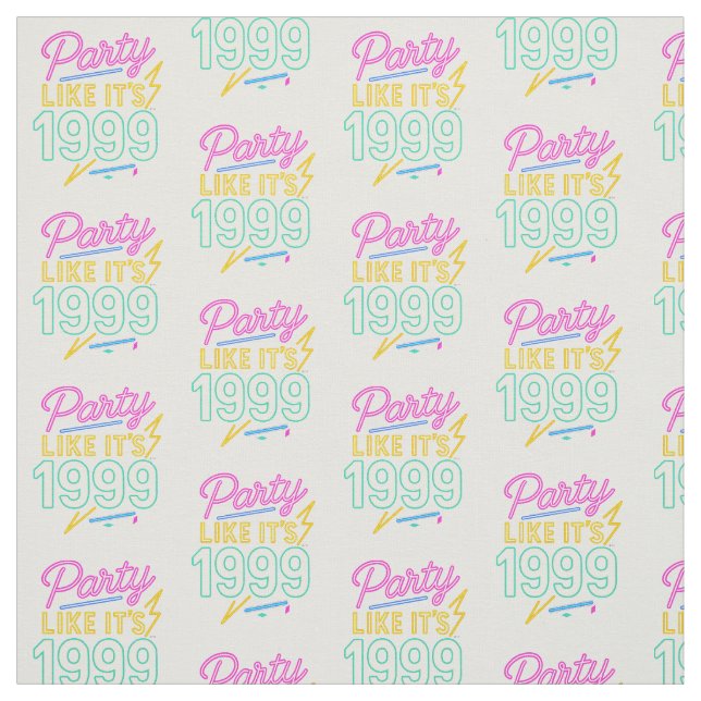 Tissu Party Like It’s 1999®™ – Neon Voltage (Échantillon)