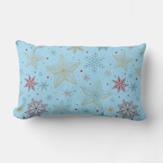 « Tissu pastel bleu à motif étoile pour coussin de