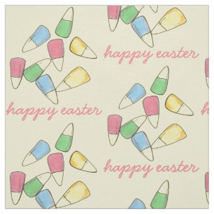 Tissu Pastel Candy Corn Pâques Panier Candies Printemps
