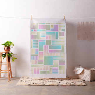 Tissu Pastel Color Blocks Design Fabric Material