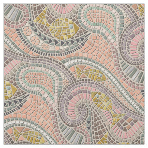 Tissu pastel de poisson en mosaïque
