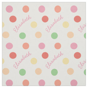 Tissu Pastel nommé fait sur commande de point de polka