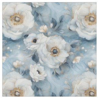 Tissu Pastel Peonies Fabric