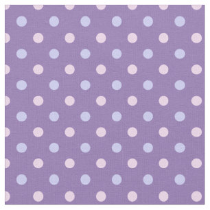 Tissu Pastel Pink/Purple Polka Dot Fabric - Personnalisé