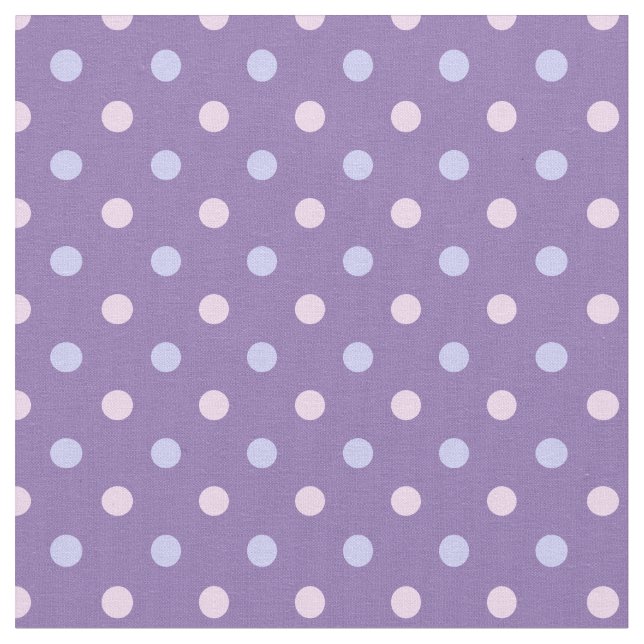 Tissu Pastel Pink/Purple Polka Dot Fabric - Personnalisé (Fermer)
