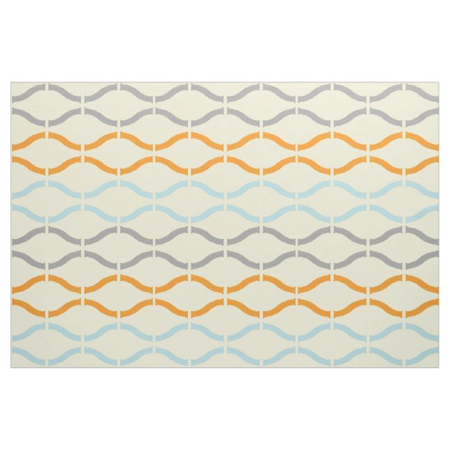 Tissu Pastel Retro Funky Motif géométrique (Yard)