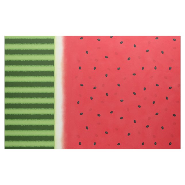 Tissu Pastèque avec écorce et peau (Fat Quarter)