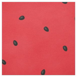 Tissu Pastèque avec graines (grande échelle)